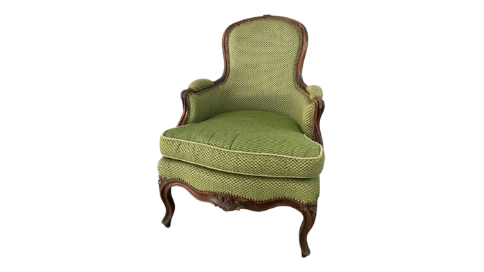 Location fauteuil crapaud en tissu vert pour les événements style bohème, anniversaire, cocktails de mariage, soirées d'entreprise, garden party, château