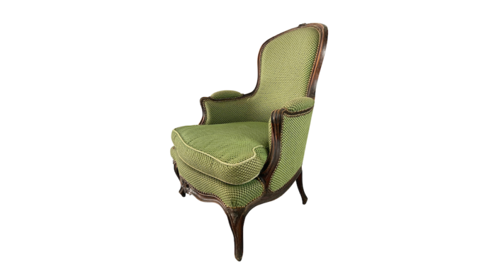 Location fauteuil crapaud en tissu vert pour les événements style bohème, anniversaire, cocktails de mariage, soirées d'entreprise, garden party, château