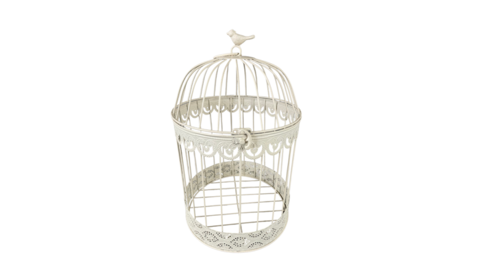 Location cage à oiseaux blanche pour les événements, décoration bohème et champêtre pour les événements, mariages, anniversaires