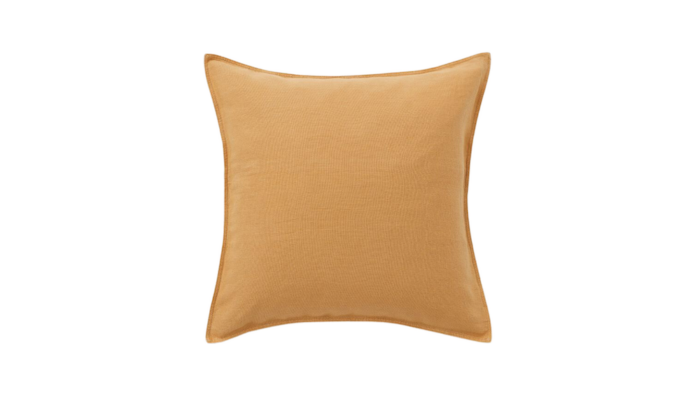 Location coussin lin jaune événements, location coussin jaune moutarde, location événement été, location décoration guinguette