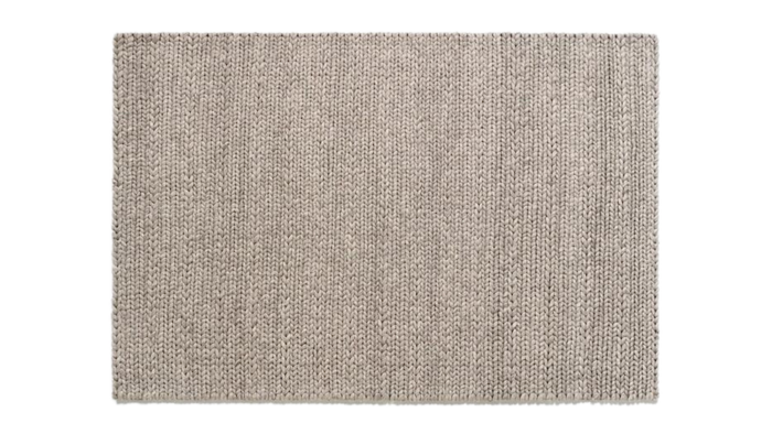 Location tapis tricot événements, location tapis en laine tricotée, tapis en laine gris pour les événements