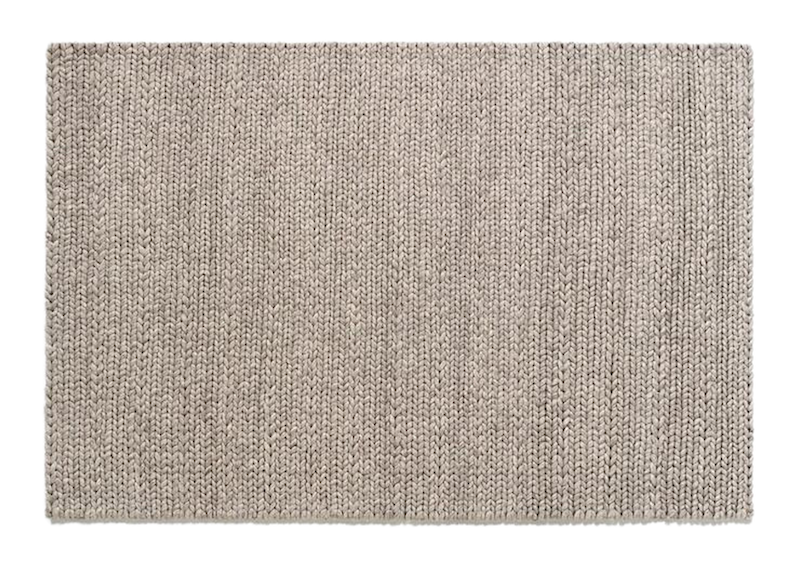 Location tapis tricot événements, location tapis en laine tricotée, tapis en laine gris pour les événements