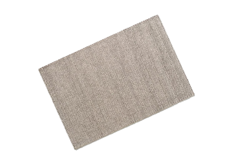 Location tapis tricot événements, location tapis en laine tricotée, tapis en laine gris pour les événements