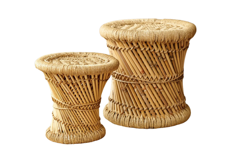 Atelier.pm_Grand tabouret Barbara 2 Location tabouret bambou événements, location tabouret rotin événements, location tabouret bohème événements, location table d'appoint en bambou et jute événements, location mobilier événements en normandie, location mobilier événements à Paris, location mobilier événements en région parisienne