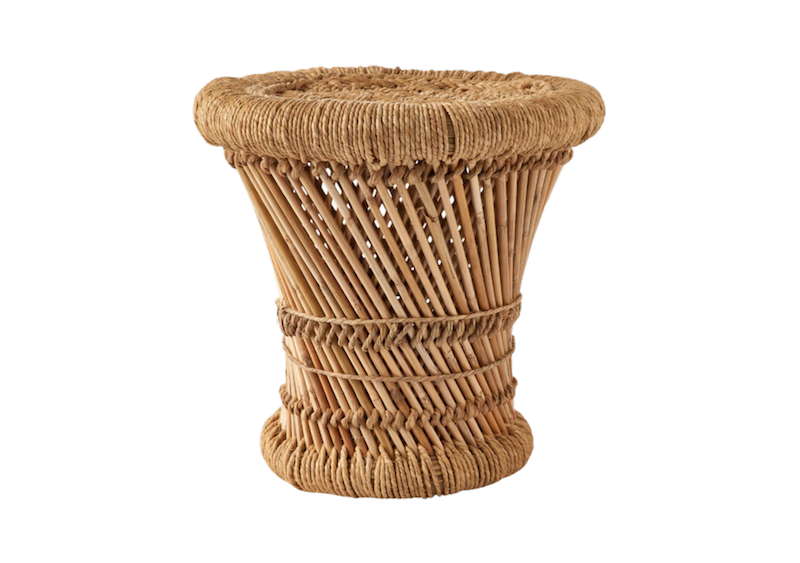 Location tabouret bambou événements, location tabouret rotin événements, location tabouret bohème événements, location table d'appoint en bambou et jute événements, location mobilier événements en normandie, location mobilier événements à Paris, location mobilier événements en région parisienne